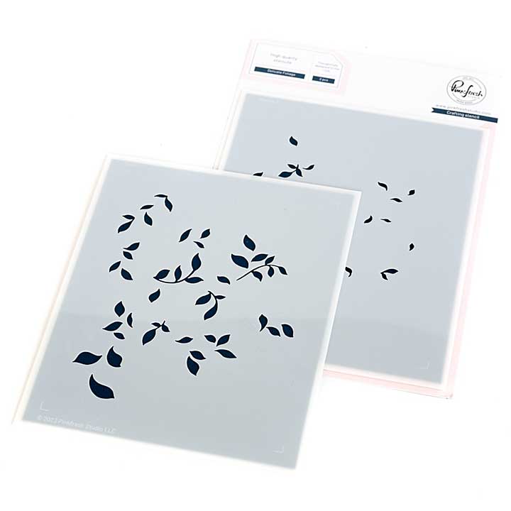 Pinkfresh Studio Stencils 4.25X5.25 2pk - Delicate Foliage