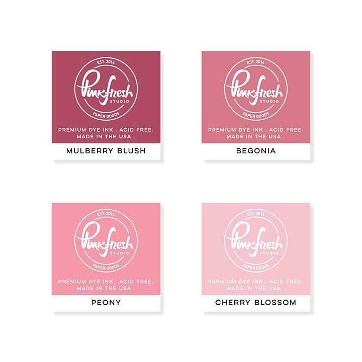Pinkfresh Studio - Rose Garden - Premium Dye Cube Ink Pads 4 Colors (CLA)