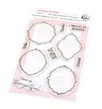 Pinkfresh Studio Homespun with Heart Stamp Cottage Frames