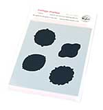 Pinkfresh Studio Homespun with Heart Stencil Cottage Frames