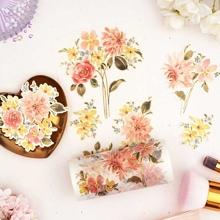 Pinkfresh Studio Blooming Daydream - Washi Tape (Inna Moreva) (Day Dream Edit)