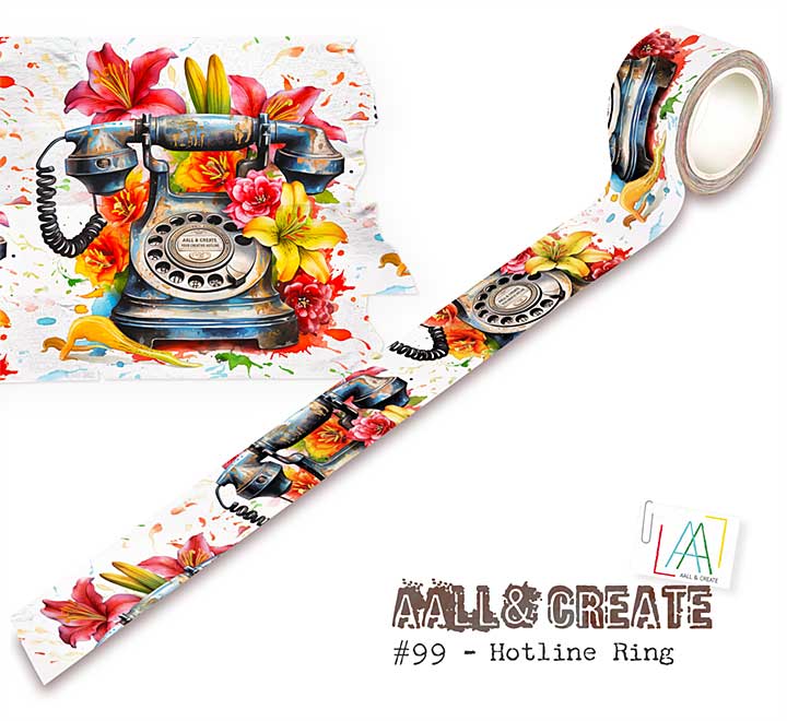 Aall and Create Washi Tape 25mm 10m Hotline Ring (Layer it Up)