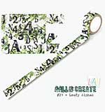 Aall and Create Washi Tape 25mm 10m Leafy Alphas (Layer it Up)
