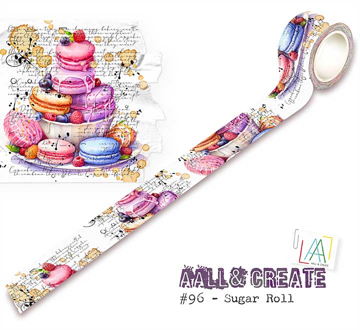 Aall and Create Washi Tape 25mm 10m Sugar Roll (Layer it Up)