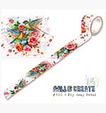 Aall and Create Washi Tape 25mm 10m Fly Away Petal (Layer it Up)