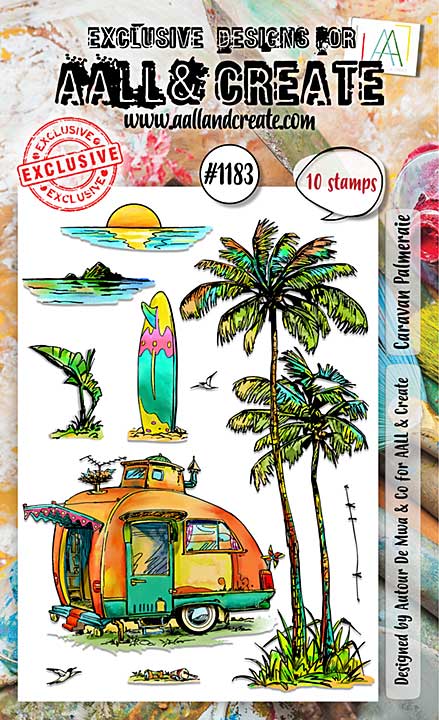 Aall and Create Stamp Set A6 Caravan Palmeraie