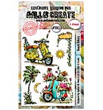 Aall and Create Stamp Set A6 Beach Bikers