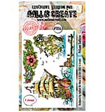 Aall and Create Stamp Set A6 Pelican Galleon