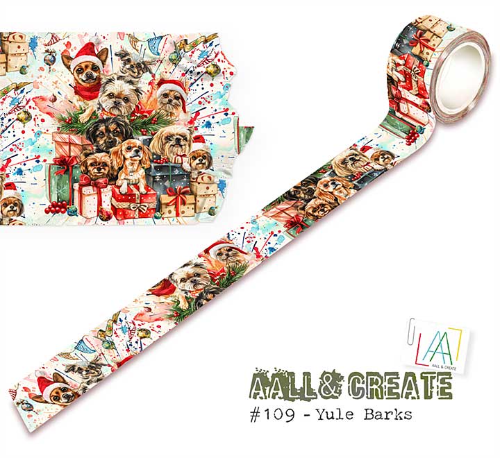 SO: Aall and Create Washi Tape 25mm 10m Yule Barks