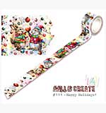 Aall and Create Washi Tape 25mm 10m Hoppy Holidays!