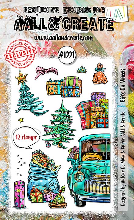 Aall and Create Stamp Set A6 Gifts On Wheels (AALL-TP-1221)