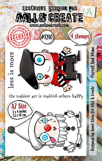 Aall and Create Stamp Set - Pierrot And Mime (Oct24)