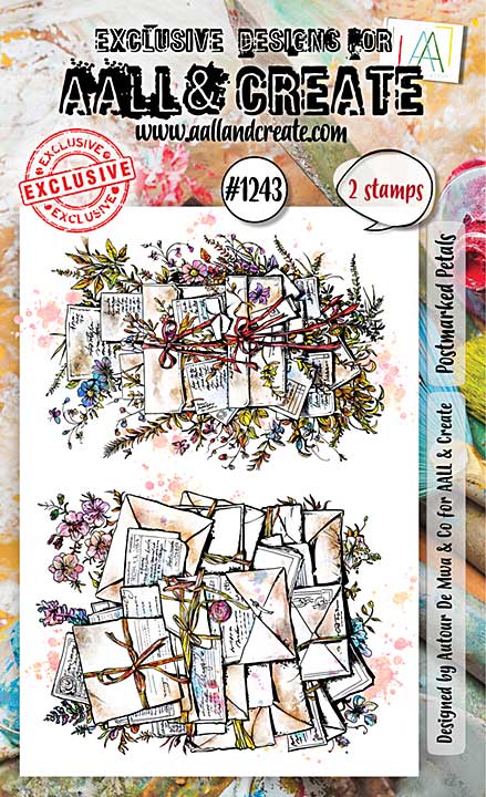 Aall and Create Stamp Set A6 Postmarked Petals