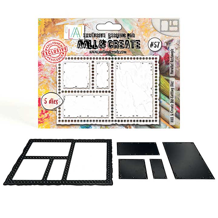 Aall and Create Die-Cutting Die Set Parallel Rectangle