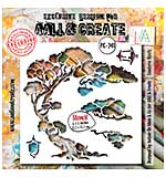 Aall and Create Ethereal Garden Stencil 6x6 Inch Lantern Roots (Mar25)
