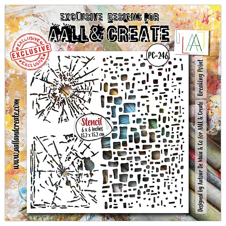SO: Aall and Create Fractured Ecosphere Stencil 6x6 Inch Breaking Point (Apr25)