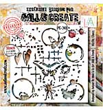 Aall and Create Fractured Ecosphere Stencil 6x6 Inch Moths Chaos (Apr25)