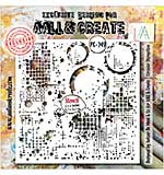 Aall and Create Fractured Ecosphere Stencil 6x6 Inch Circular Disruption (Apr25)
