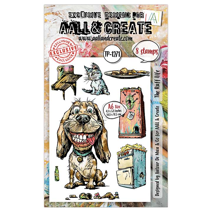 Aall and Create Streetwise Snouts A6 Stamp Set The Ruff Life (Apr25)