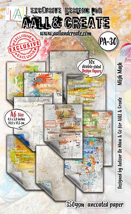Aall and Create Artful Impressions A6 Design Paper Mish Mash (Mar25)