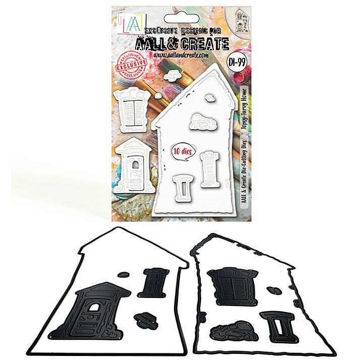Aall and Create Storyland Structures Die Set Topsy-Turvy Home