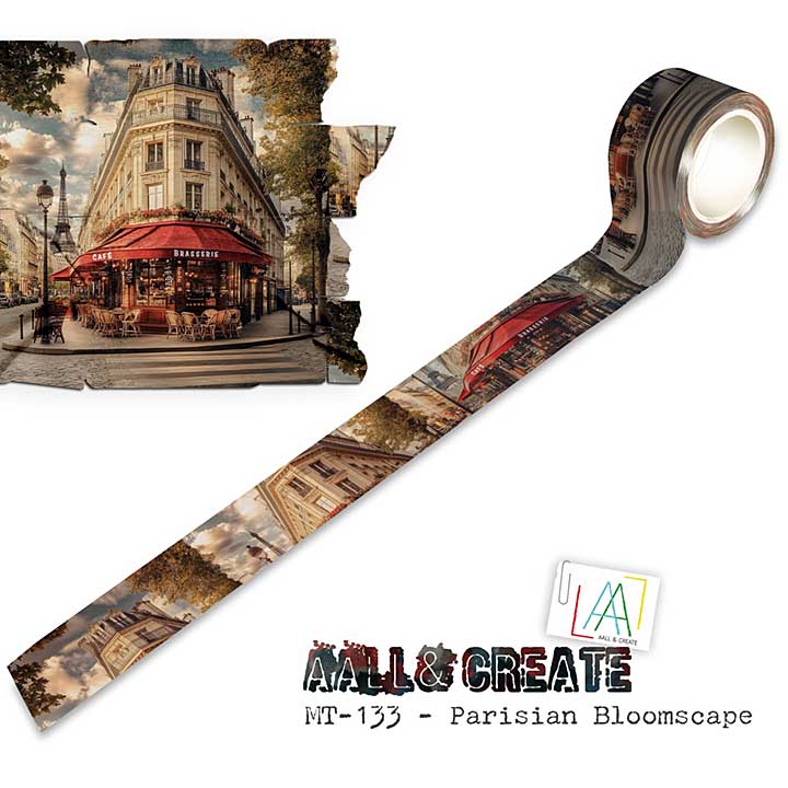 Aall and Create Layer-It-Up Washi Tape 25mm 10m Parisian Bloomscape