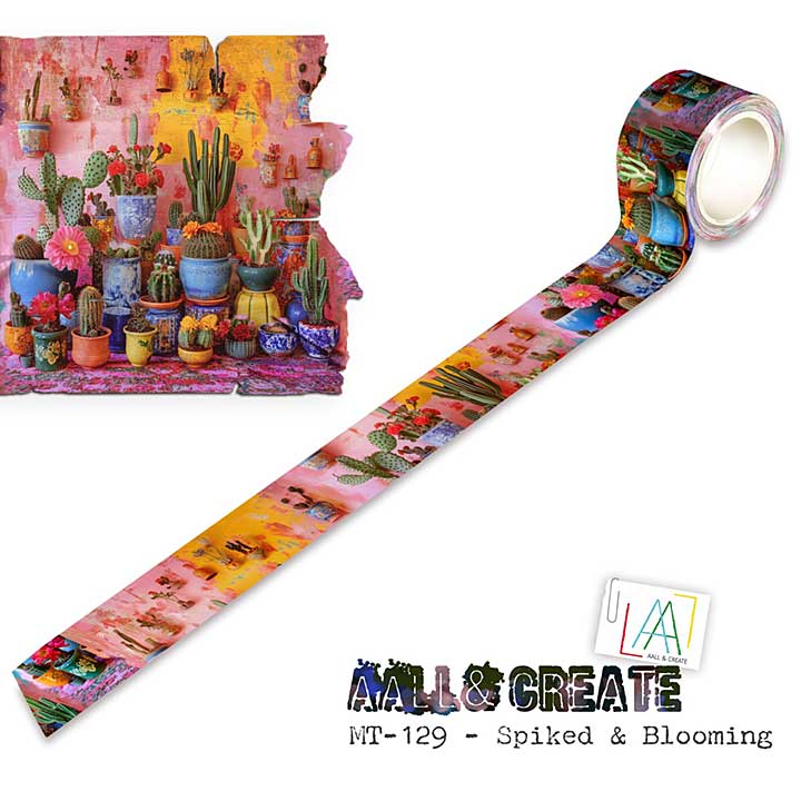 Aall and Create Layer-It-Up Washi Tape 25mm 10m Spiked and Blooming