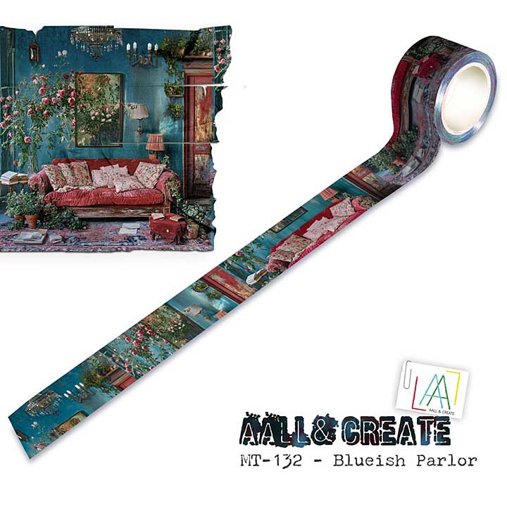 Aall and Create Layer-It-Up Washi Tape 25mm 10m Blueish Parlor