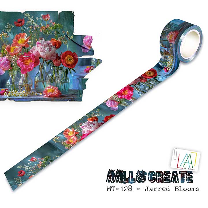 Aall and Create Layer-It-Up Washi Tape 25mm 10m Jarred Blooms
