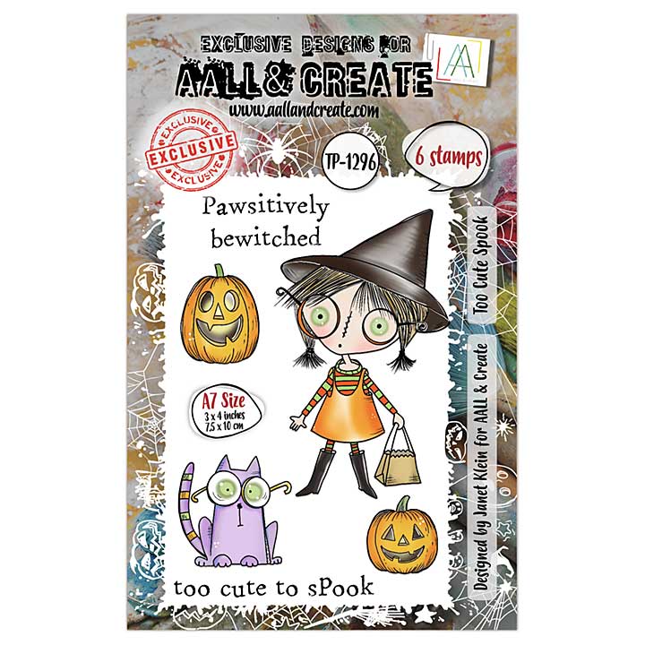 Aall and Create Witchlets and Weirdlings - Too Cute Spook (A7 Stamp Set)