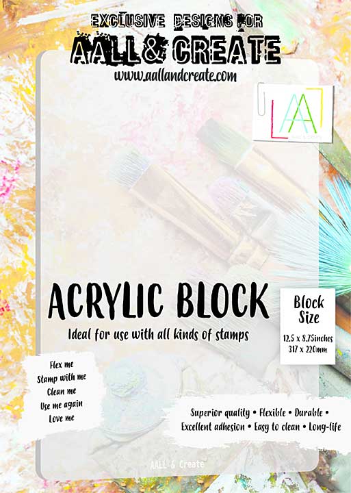 Aall and Create Acrylic Block A4