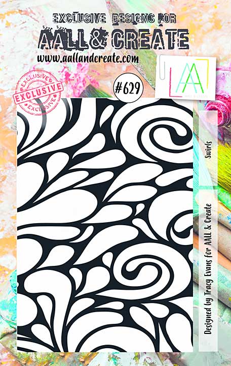 Aall and Create Stamp Set A7 Swirls