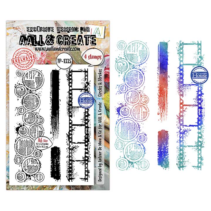 Aall and Create Through the Lens A6 Stamp Sets Circles and Strokes by Autour de Mwa and Co