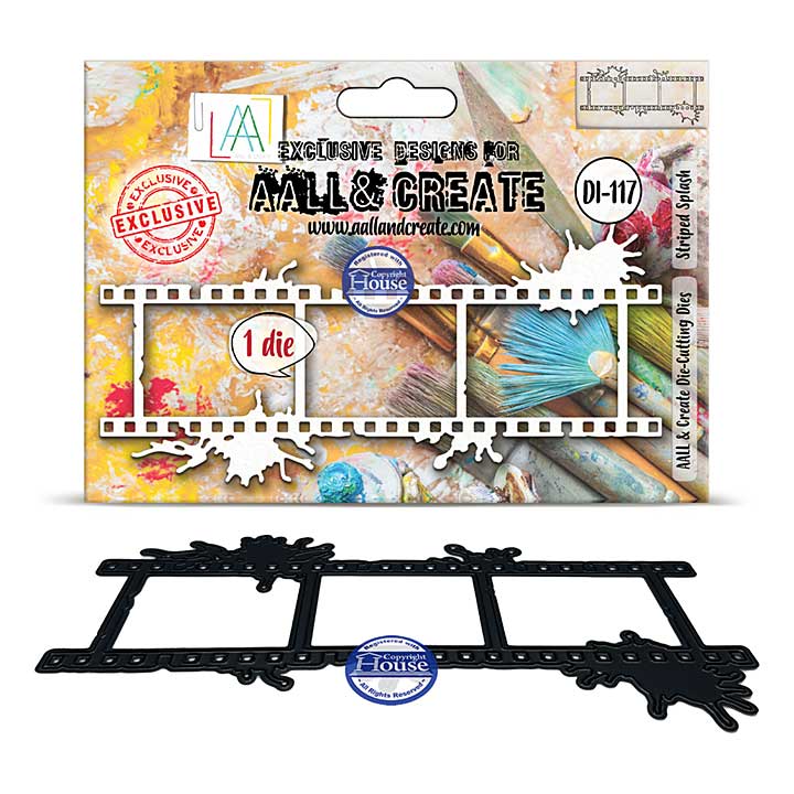 Aall and Create Through the Lens Die-Cutting Die Set Striped Splash by Autour de Mwa and Co