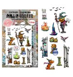 Whispers of Halloween A6 Stamp Sets Scarecrow Hollow by Autour De Mwa & Co