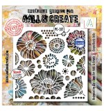 Dentelle Florale 6x6 Inch Stencil Coquelicots Jolis by Azoline