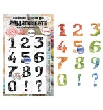 Scribble Away A6 Stamp Sets Dizzy Digits by Autour De Mwa & Co
