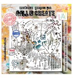 Universe of Patterns 6x6 Inch Stencil Encoded Stars by Autour De Mwa & Co