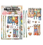 Sunday Play A6 Stamp Sets Sunday Laundry by Autour De Mwa & Co