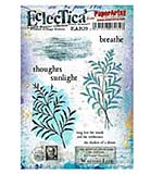 PaperArtsy Eclectica E³ Alison Bomber #39 Pressed Foliage Edition - Mounted Rubber Stamp