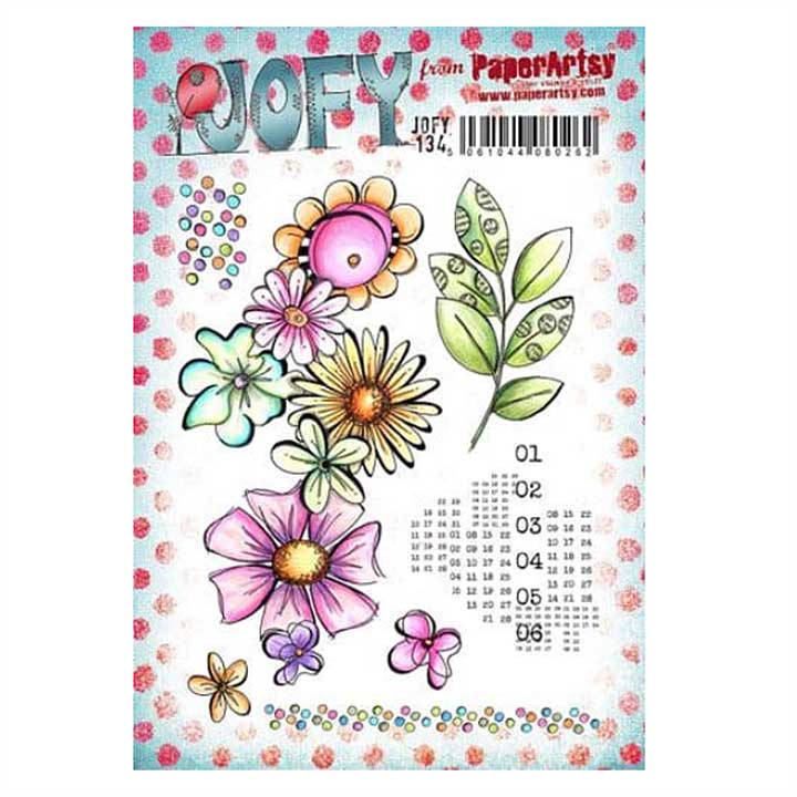 PaperArtsy JOFY Collection #134 Mounted Rubber Stamp Set