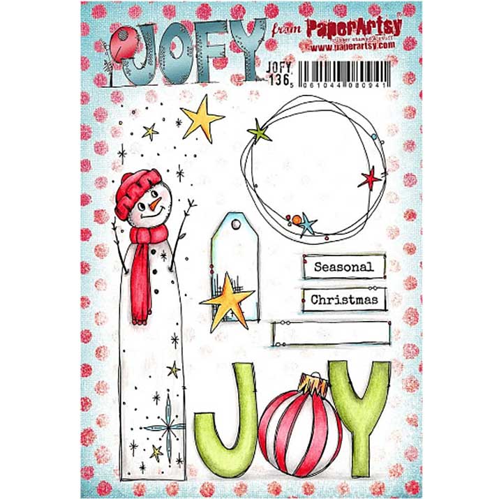 PaperArtsy JOFY Collection #136 Mounted Rubber Stamp Set