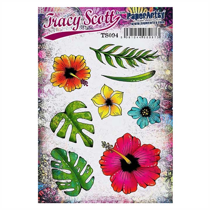 PaperArtsy Tracy Scott Stamp Set #94 (A5 Trimmed EZ Mount Stamp Set)