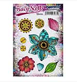 PaperArtsy Tracy Scott Stamp Set #95 (A5 Trimmed EZ Mount Stamp Set)