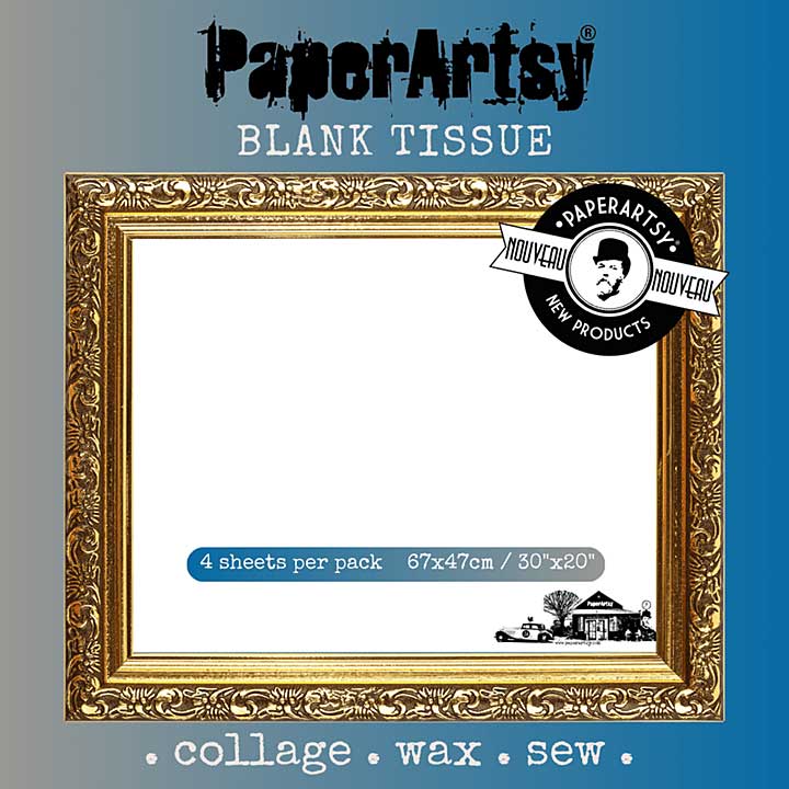 PaperArtsy Printed Tissue Paper - Blank