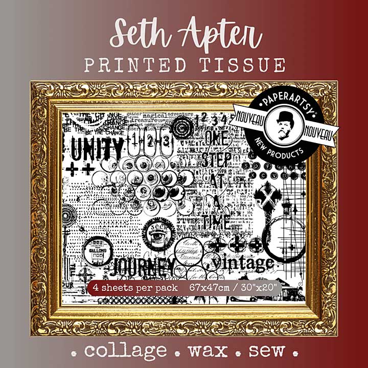 PaperArtsy Printed Tissue Paper - Seth Apter