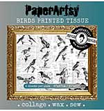 PaperArtsy Printed Tissue Collage Paper - Birds