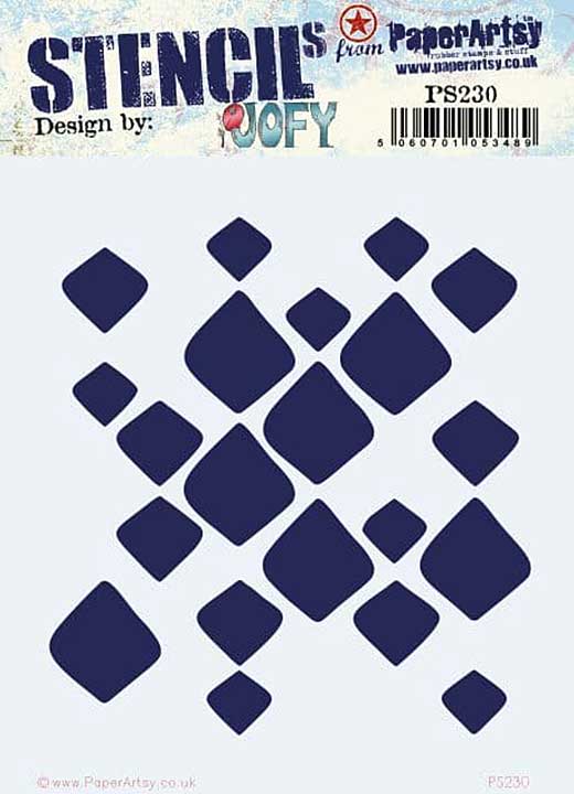 PaperArtsy Stencil #230 - Blobs JOFY