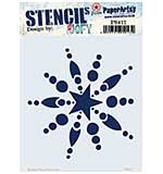PaperArtsy Stencil #412 Starburst JOFY