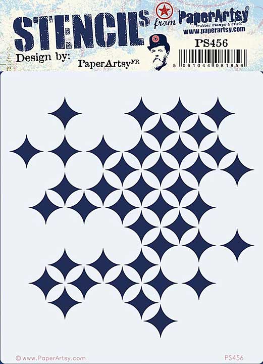 PaperArtsy Stencil #456 Overlapping Circles
